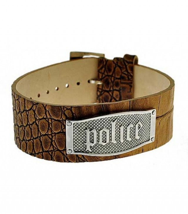 POLICE Leather bracelet PJ21321BLC-05